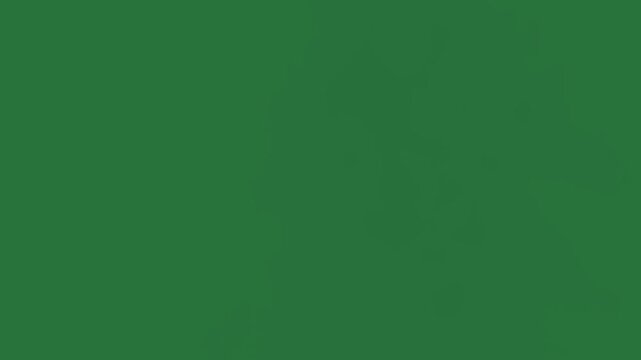 White border and cloud on in the sky screen isolated on green screen background