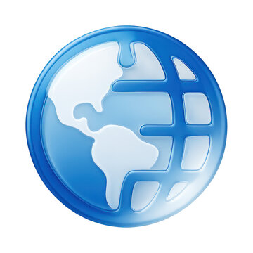 PNG Blue globe digital icon