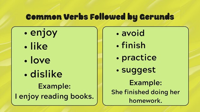 Comprehensive Guide to English Grammar Focused on Gerund Use and Verb Combinations