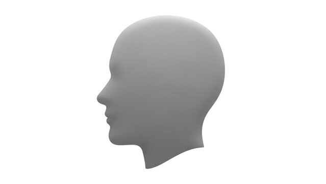 The head of person with white on black background stock photo free.