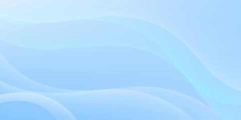 Fototapeta premium Abstract blue white colors gradient with wave lines graphic design texture background. Use for medical healthcare business concept.