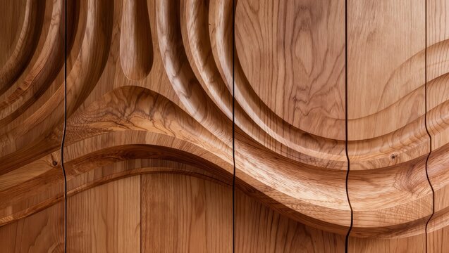 Geometric Wooden Slat Wall Texture Background