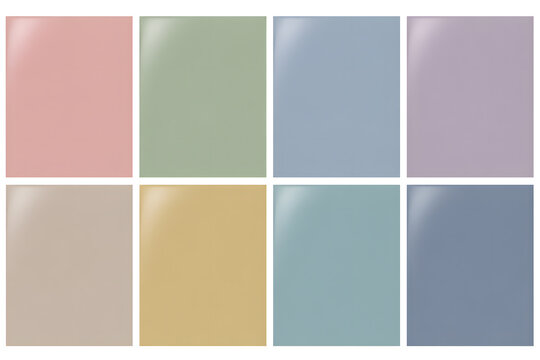 Set of muted dusty gradient backgrounds in soft tones