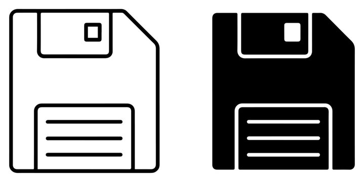 floppy disk save icon outline