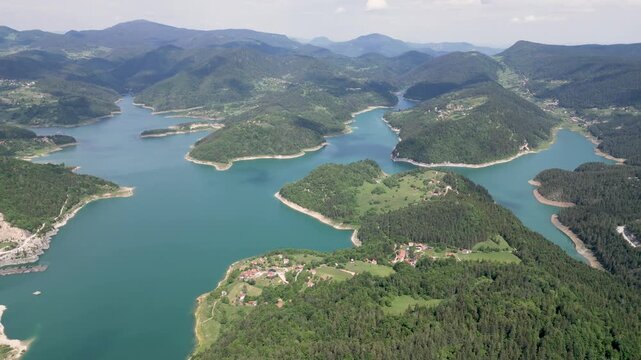 Lake Zaovine on Mount Tara