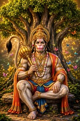 Fototapeta premium Lord hanuman bajarang Bali hd photo 