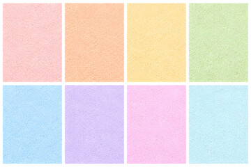 Fototapeta premium Set of soft pastel grainy textures in light colors
