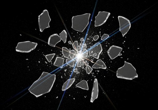 Shattered Glass Explosion Effect.