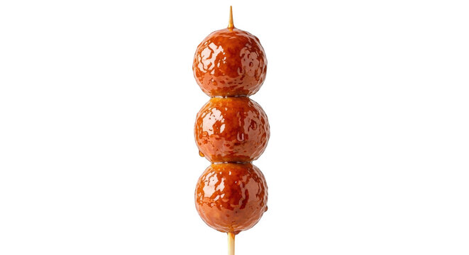 Glazed Meatballs on a Stick, Appetizer or Snack