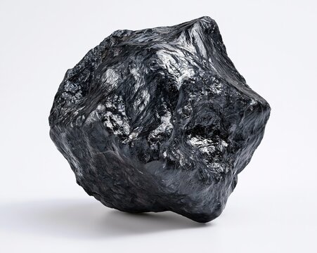Black, Rough-Surfaced Meteorite