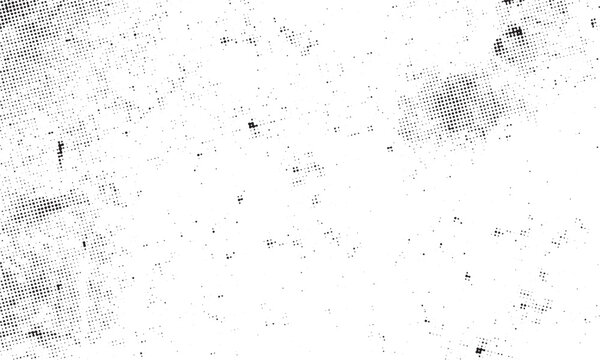 Halftone Grunge Texture Overlay Vector, Subtle Distressed Monochrome Background