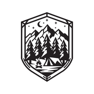 Star of David shield emblem icon on a white background