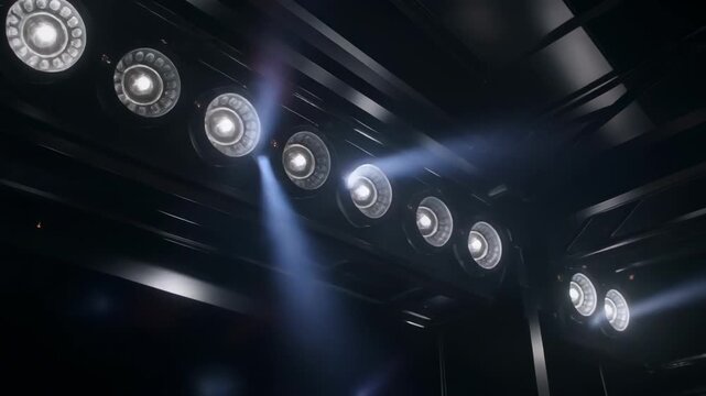 Floating glowing orbs in dark cosmic space sequence