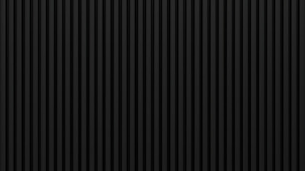 Black metal texture panel background. Corrugated iron sheet. Vertical siding pattern. Shipping container wall. Realistic vector illustration © accogliente