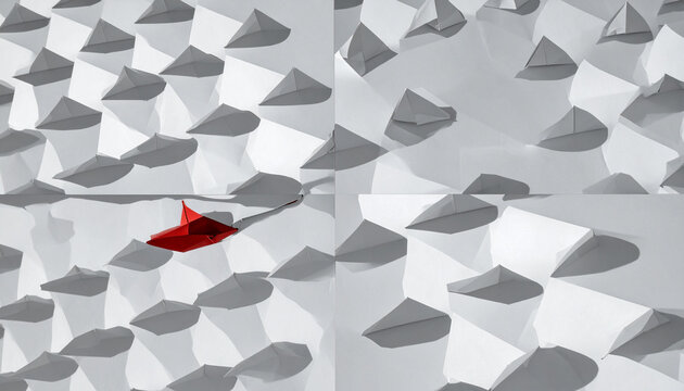 Red Arrow in Geometric Landscape