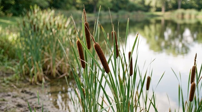 reeds in the water