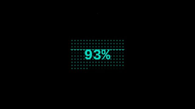 Teal AI scan matrix HUD animation indicator overlay for sci-fi motion graphics