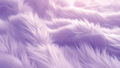 A high-resolution background of soft, fluffy purple faux fur with elegant waves and a luxurious texture, creating a cozy and aesthetic abstract surface for various creative design projects. © Bediha Duru Öksüz