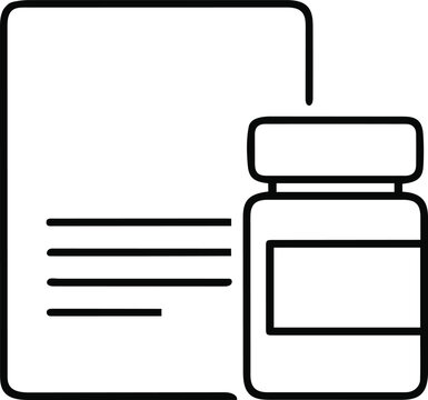 Flat design hamburger menu icon with navigation panel