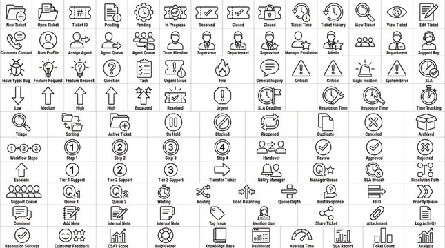 Various icons depict Technology, Industry, Transport, Science, and Architecture
