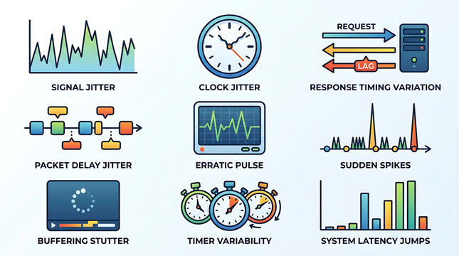 Retry patterns icons displayed on a technical interface with fallback bulkhead timeout