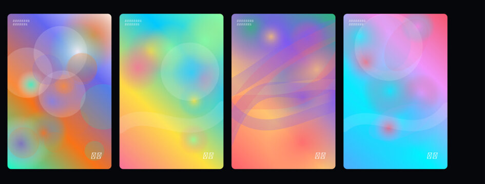 Vibrant abstract backgrounds, colorful gradient textures, neon geometric patterns, modern design elements