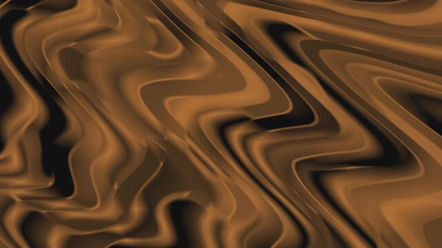 Video Background Dark Copper Silk Ribbon Fluid Wave Displacement Texture Design Concept Seamless