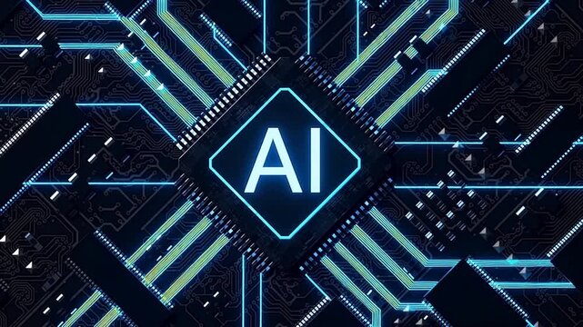 AI chip with circuit board