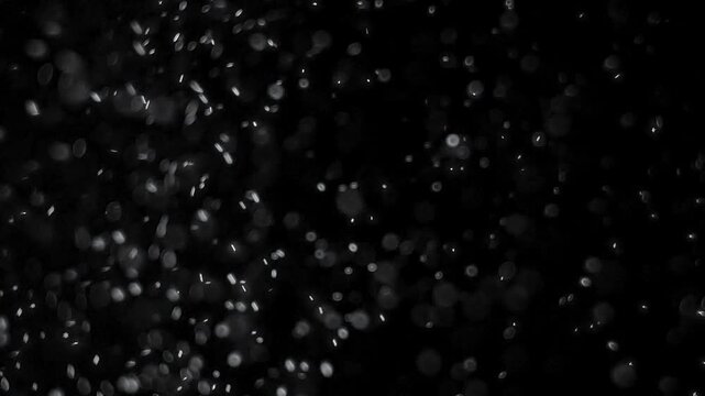 Realistic falling snow particles creating a beautiful winter transition overlay
