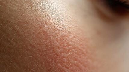 Fototapeta premium healthy skin texture macro with visible pores and natural beauty detail