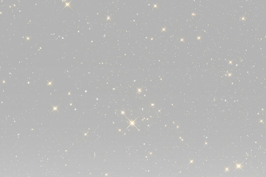 magical stars with luminous glitter dust and elegant celestial shimmering light