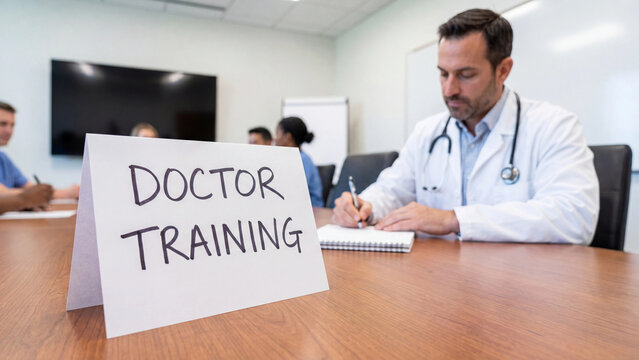 Doctor training medical education program for physician clinical skill advancement professional development and hospital healthcare team continuous learning improvement