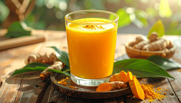 Fresh Turmeric Herbal Drink