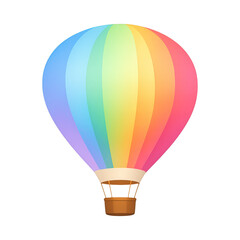 Fototapeta premium PNG Colorful whimsical hot air balloon