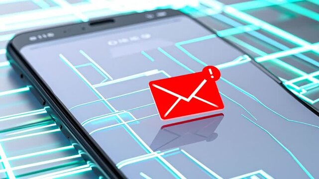 New Email Alert on Smartphone.