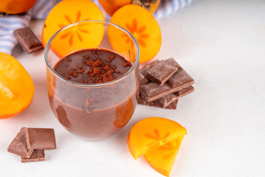 Sweet persimmon chocolate mousse