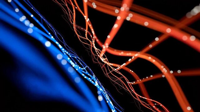 Colorful fiber optic cables