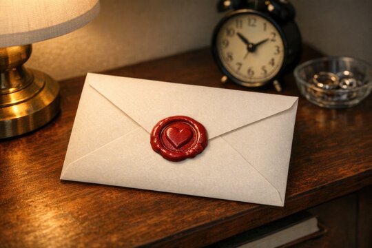 A wax seal sitting on a table, ready to be used