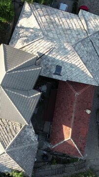 City in Roof Building View