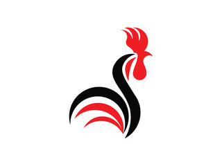 abstract rooster logo design icon vector template © Tarwiyah