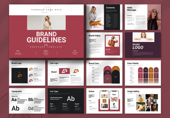 Brand Guidelines Landscape Brochure Template