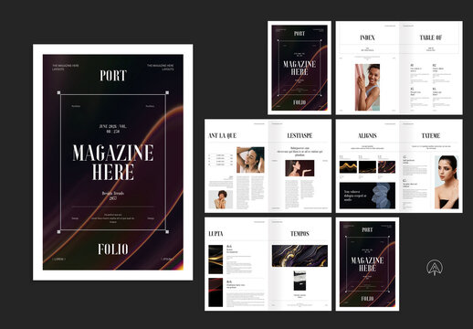 Portfolio Magazine Layout