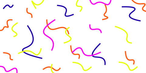 Fototapeta premium Fun colorful seamless pattern. Creative doodle abstract style art background for kids. Trendy texture design with contemporary basic shapes. Vector illustration