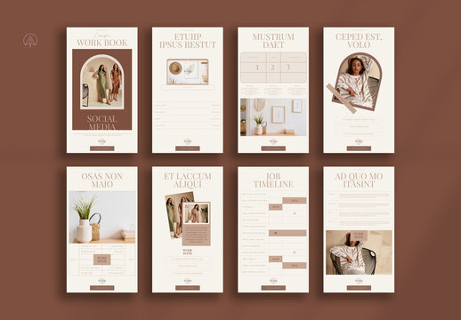 Work Book Social Media Template