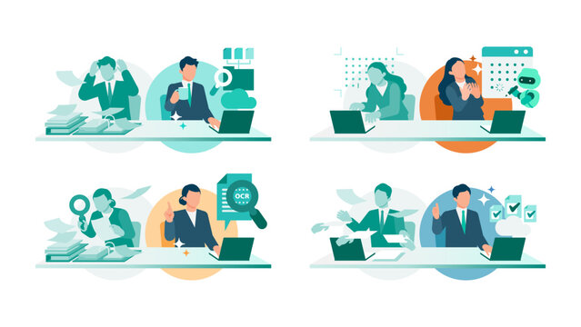 A forward-thinking corporate team achieves seamless data integration by modernizing their legacy paperwork into a centralized cloud asset management system