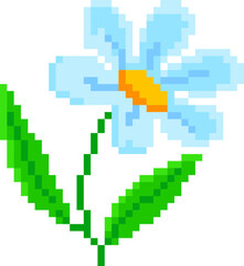 Fototapeta premium Flower Sprite Pixel Art