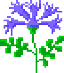 Obraz premium Flower Bloom Pixel Art