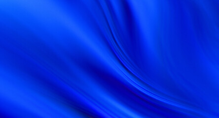 Fototapeta premium stunning visualization of bright blue fabric, resembling premium silk or satin.