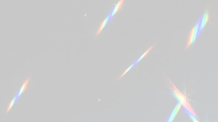 Optical spectrum glass prism design with radiant rainbow beams and glowing crystal light for modern graphic compositions. © IULIIA