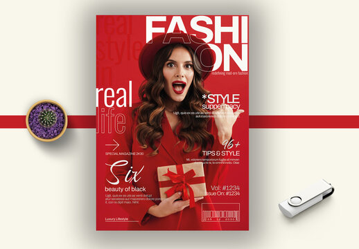 Fashion Magazine Cover Template